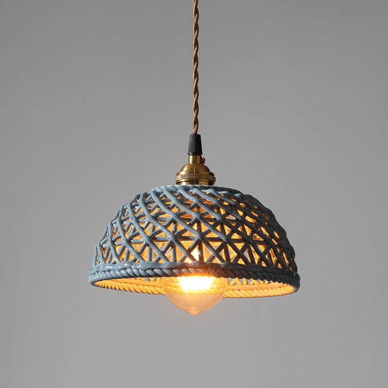 Nordic Ceramic Pendant Light, White