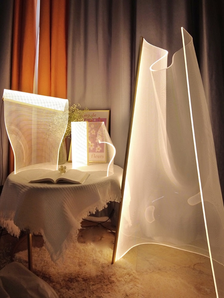 Acrylic Light Guide Table Lamp, Modern Luxury