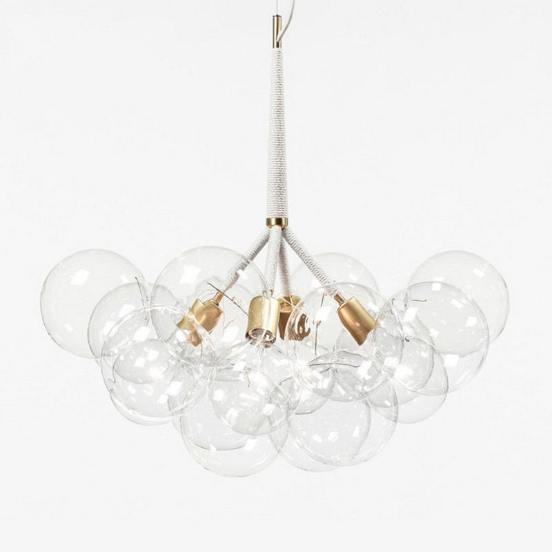 Nordic Glass Ball Cluster Chandelier, 9 / 12 / 18 Heads