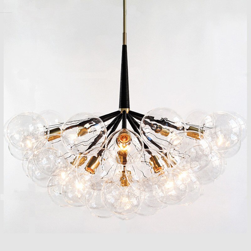 Nordic Glass Ball Cluster Chandelier, 9 / 12 / 18 Heads