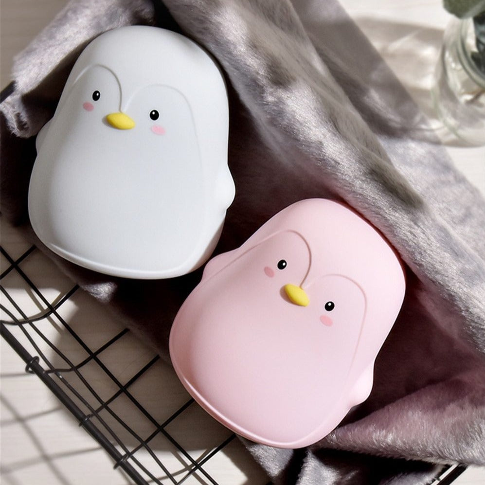 Penguin Silicone Touch Sensor Night Light – White