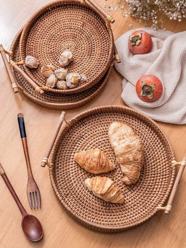 Handwoven Rattan Serving Tray – view 4