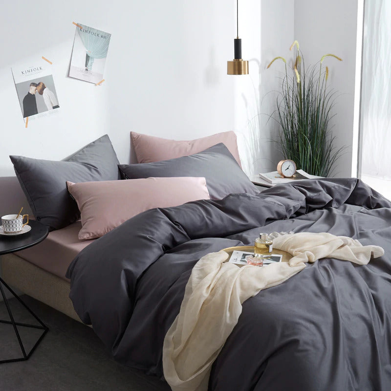 Plum Egyptian Cotton Bedding Set – view 3