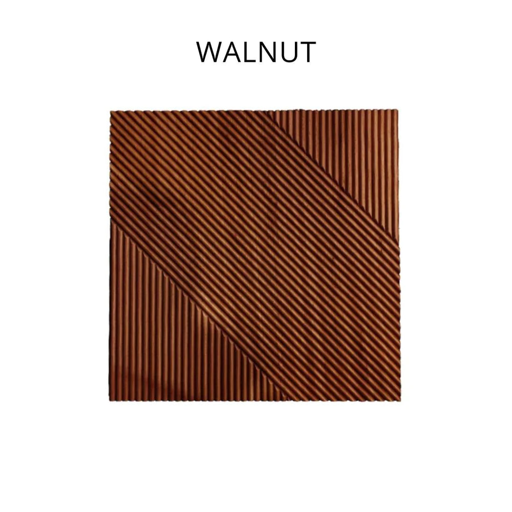 Euclid Stained Wooden Wall Panel – Walnut