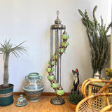 Mosaic Glass Globes Turkish Floor Lamp