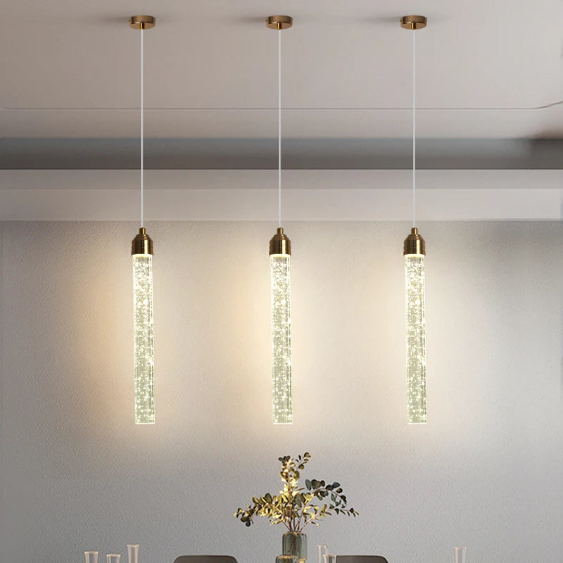 Gold Crystal Pendant Light - view 2
