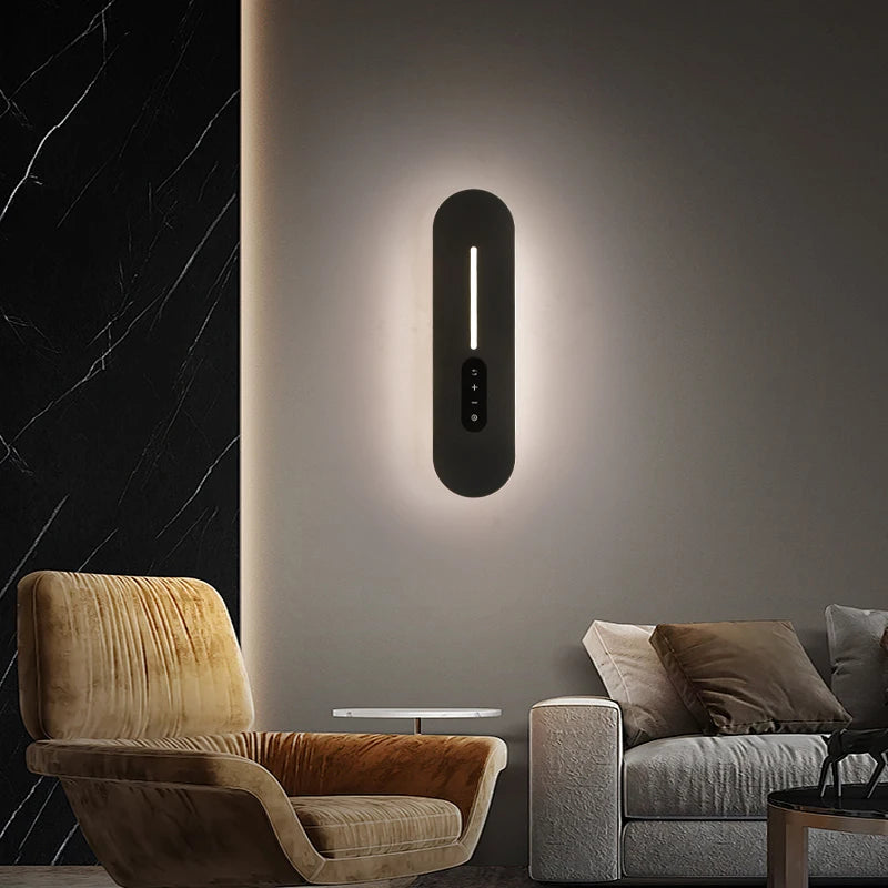 Black Indoor LED Wall Sconce