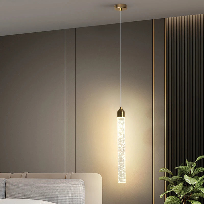 Gold Crystal Pendant Light - view 4