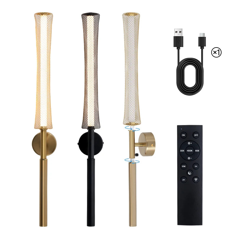 Rechargeable Wall Sconce with Remote - view 6