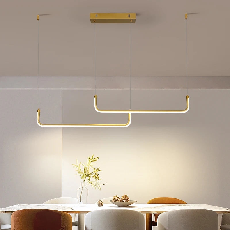 Gold LED Pendant Light - view 2