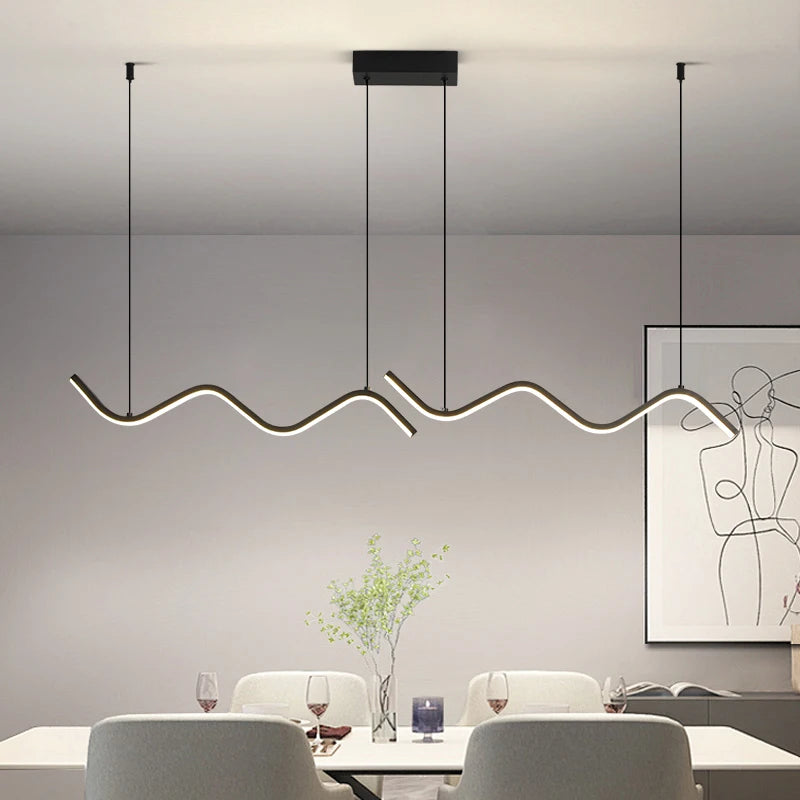 Nordic Long LED Pendant Light - view 2