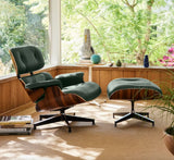 Eames Style Lounge Chair & Ottoman Genuine Italian Leather