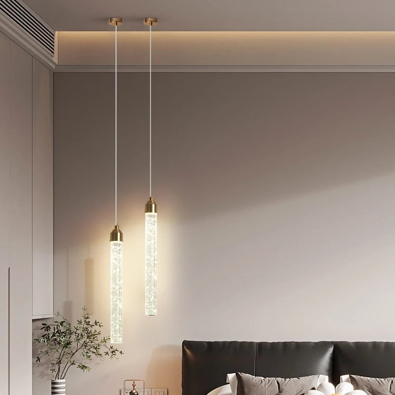 Gold Crystal Pendant Light - view 3