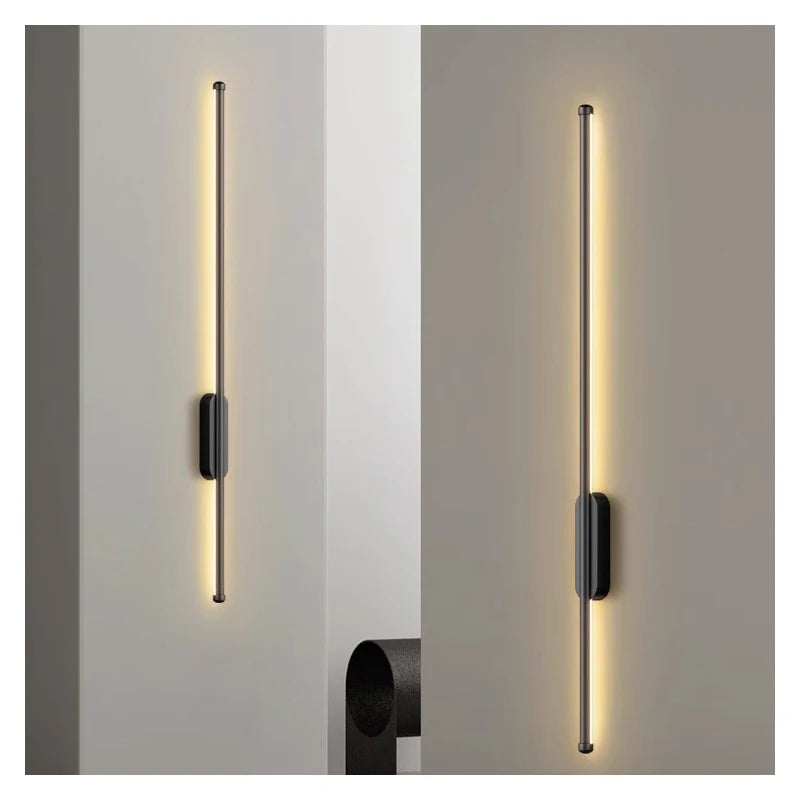 Black and Gold Strip Wall Lamp