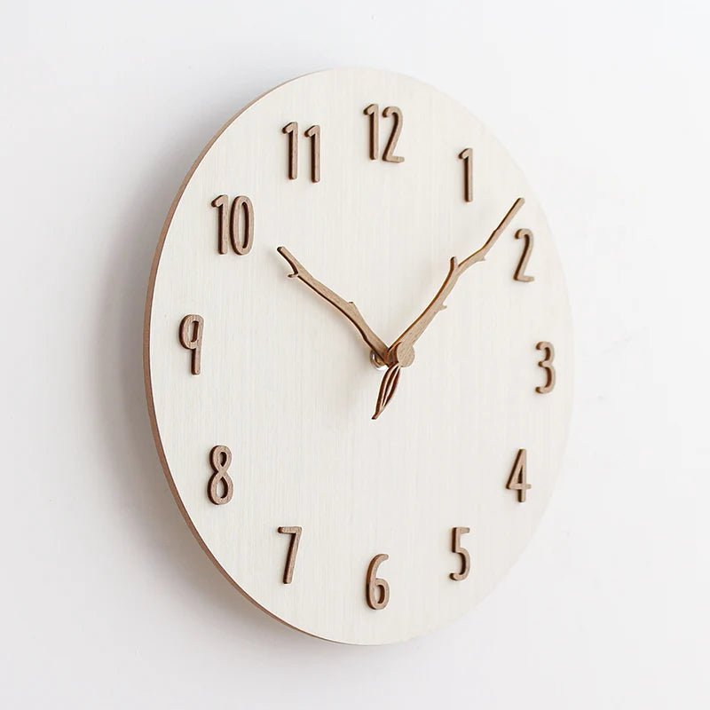 Nordic Wooden Wall Clock