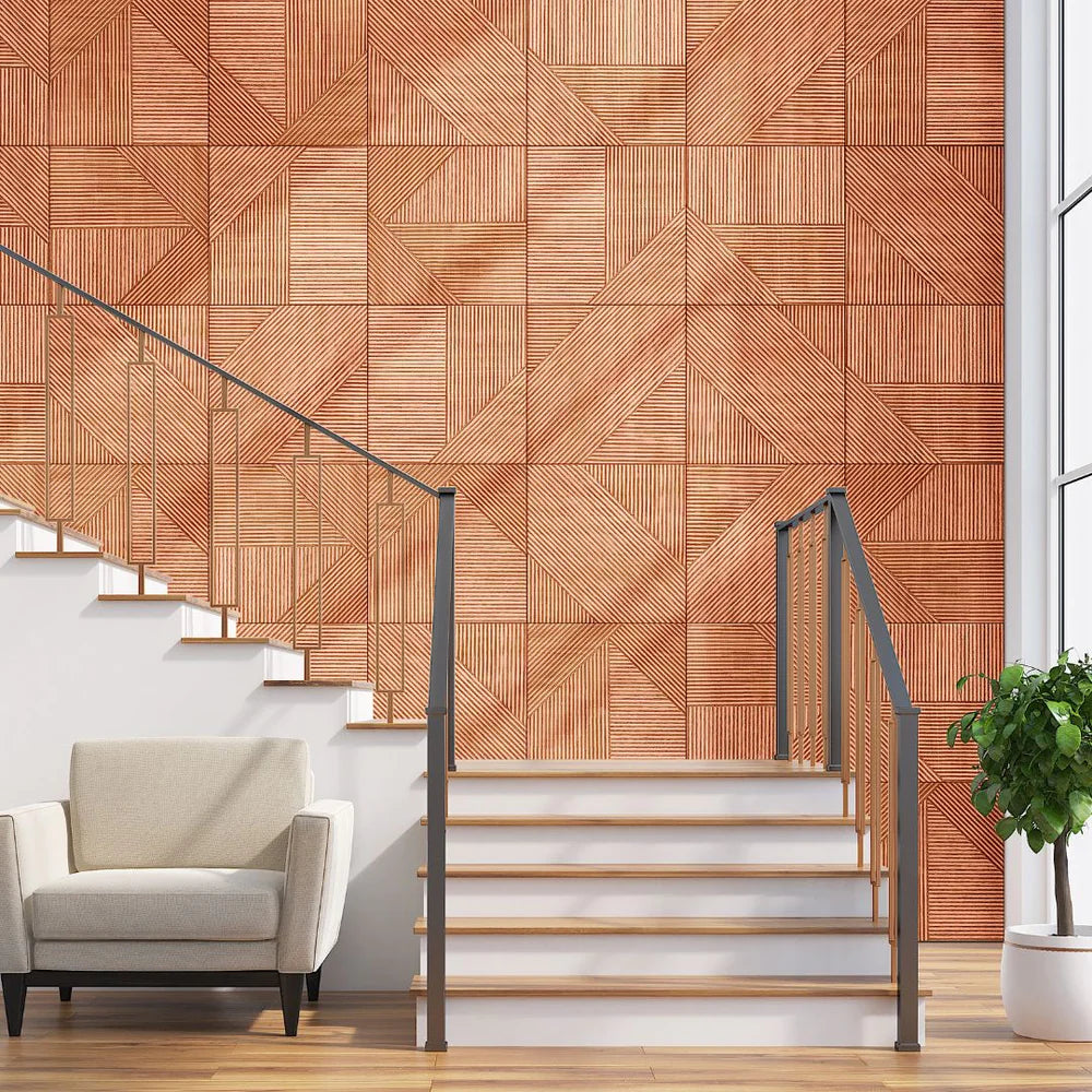 Euclid Stained Wooden Wall Panel – view 7