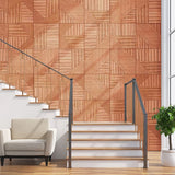 Euclid Stained Wooden Wall Panel