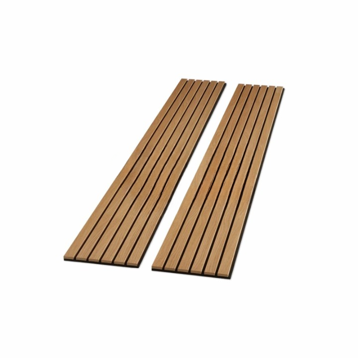 Wide Slat Natural American Oak Acoustic Wood Wall Panels – view 4
