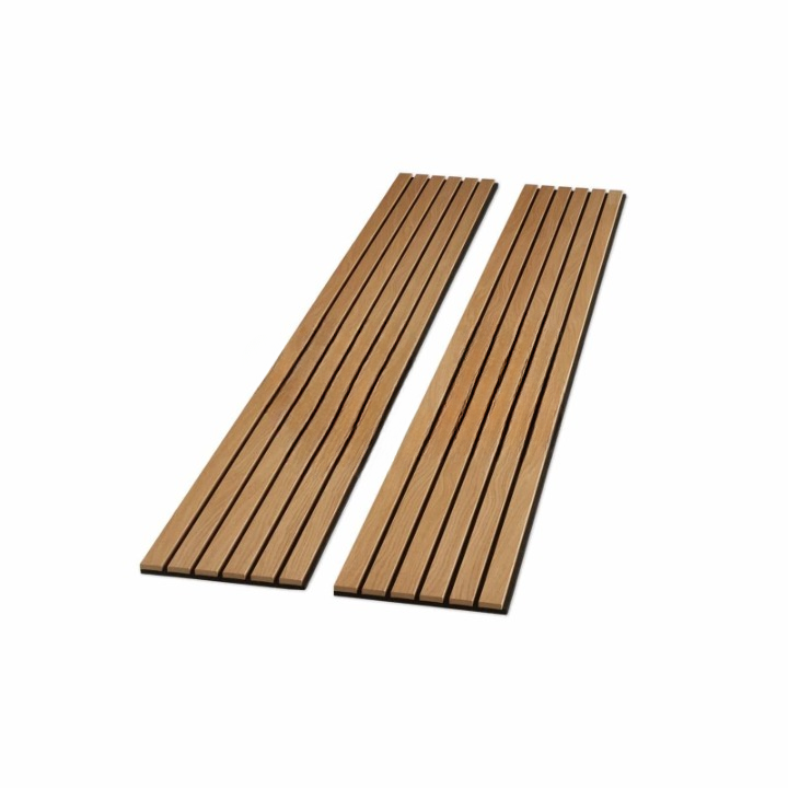 Wide Slat Natural American Oak Acoustic Wood Wall Panels