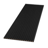 Black Color Matte Acoustic Slat Wall Panels