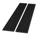 Black Color Matte Acoustic Slat Wall Panels