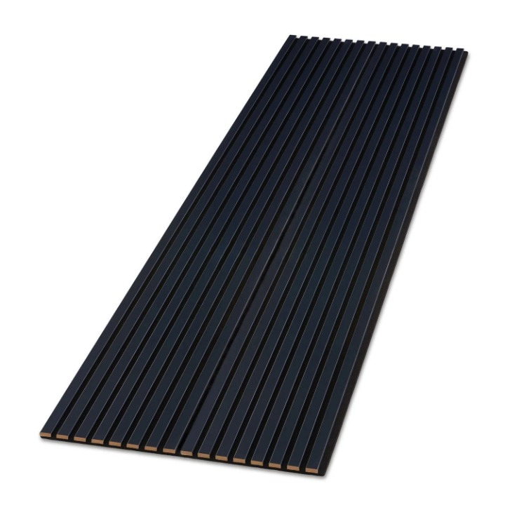 Midnight Blue Color Matte Acoustic Slat Wall Panels