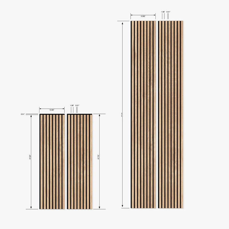 American Natural Oak Luxury Acoustic Slat Wood Wall Panels