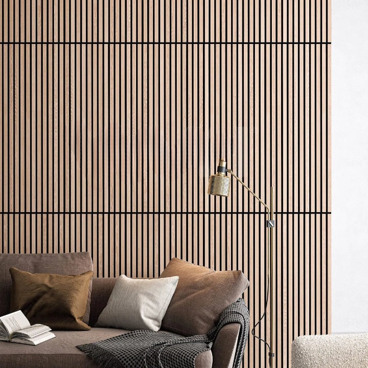 American Natural Oak Luxury Acoustic Slat Wood Wall Panels