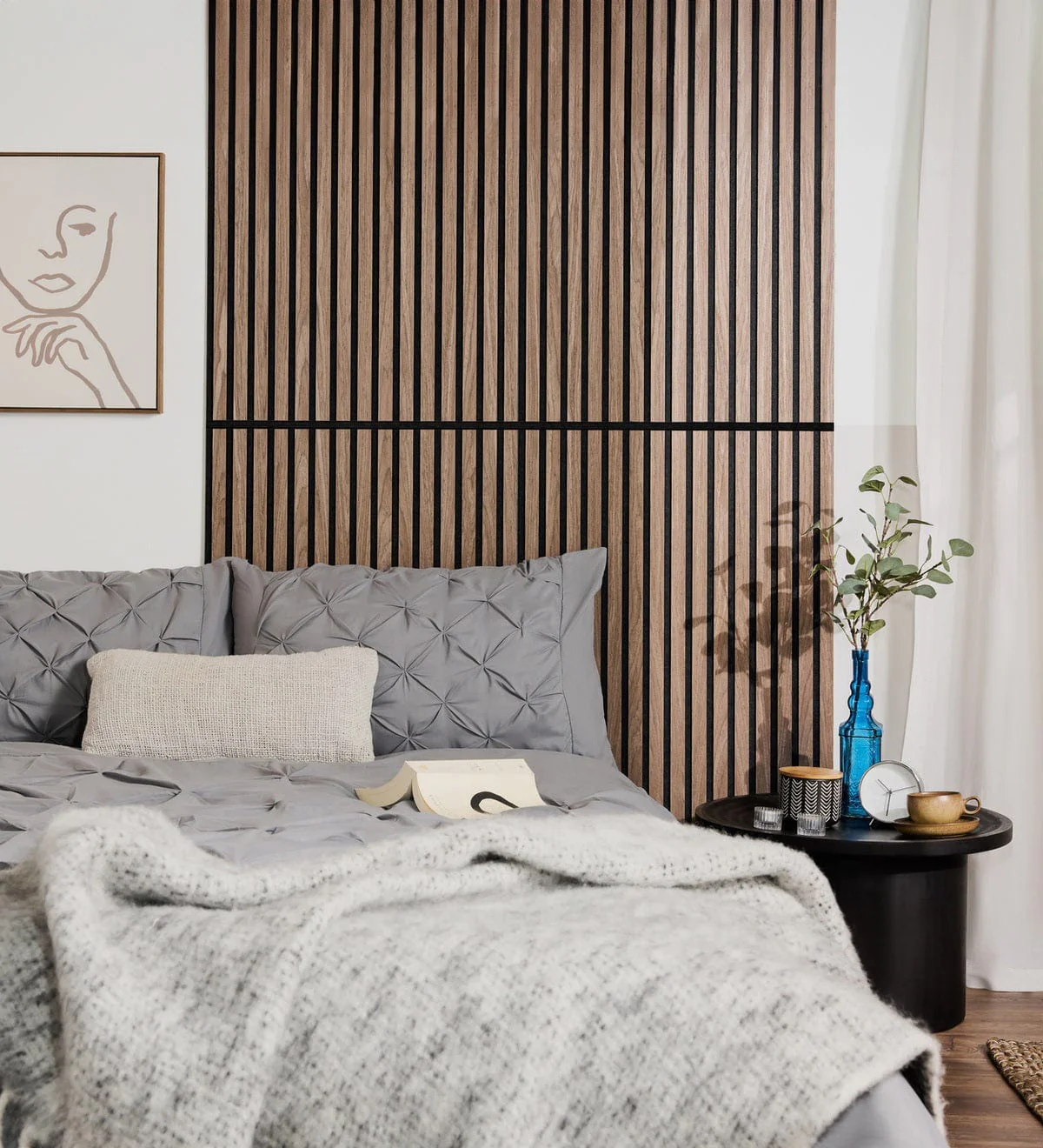 American Luxury Walnut Acoustic Slat Wood Wall Panels – view 10