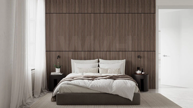 American Luxury Walnut Acoustic Slat Wood Wall Panels
