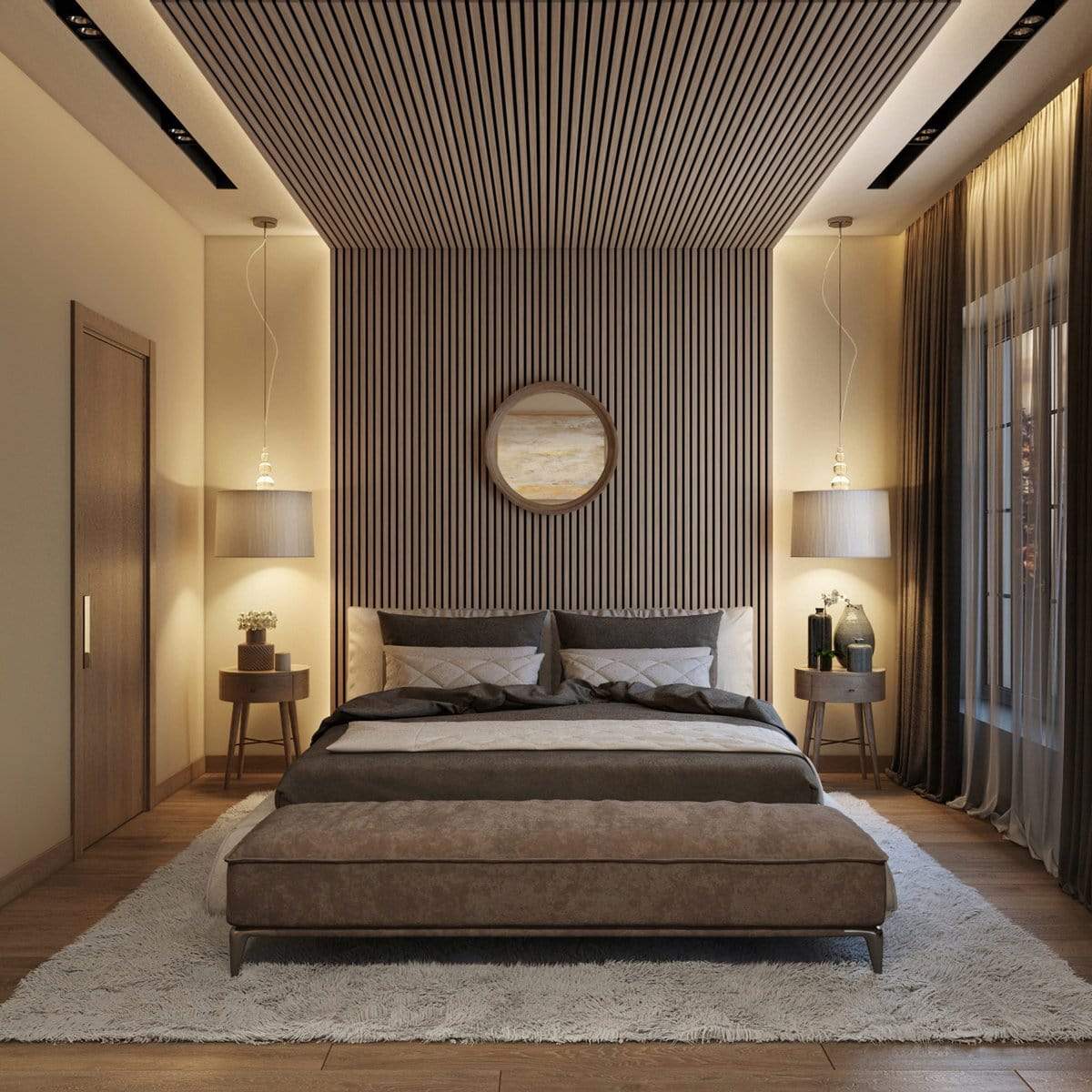 American Luxury Walnut Acoustic Slat Wood Wall Panels – view 3