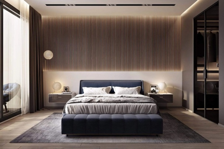 American Luxury Walnut Acoustic Slat Wood Wall Panels – view 8