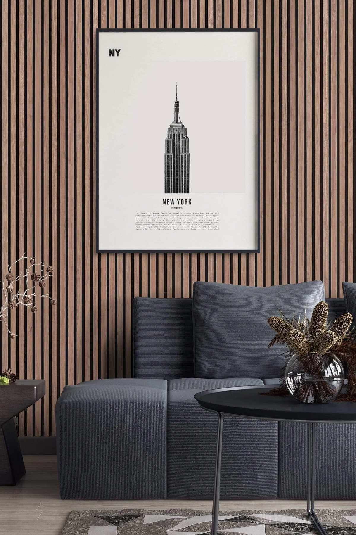 American Luxury Walnut Acoustic Slat Wood Wall Panels – view 12