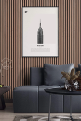 American Luxury Walnut Acoustic Slat Wood Wall Panels