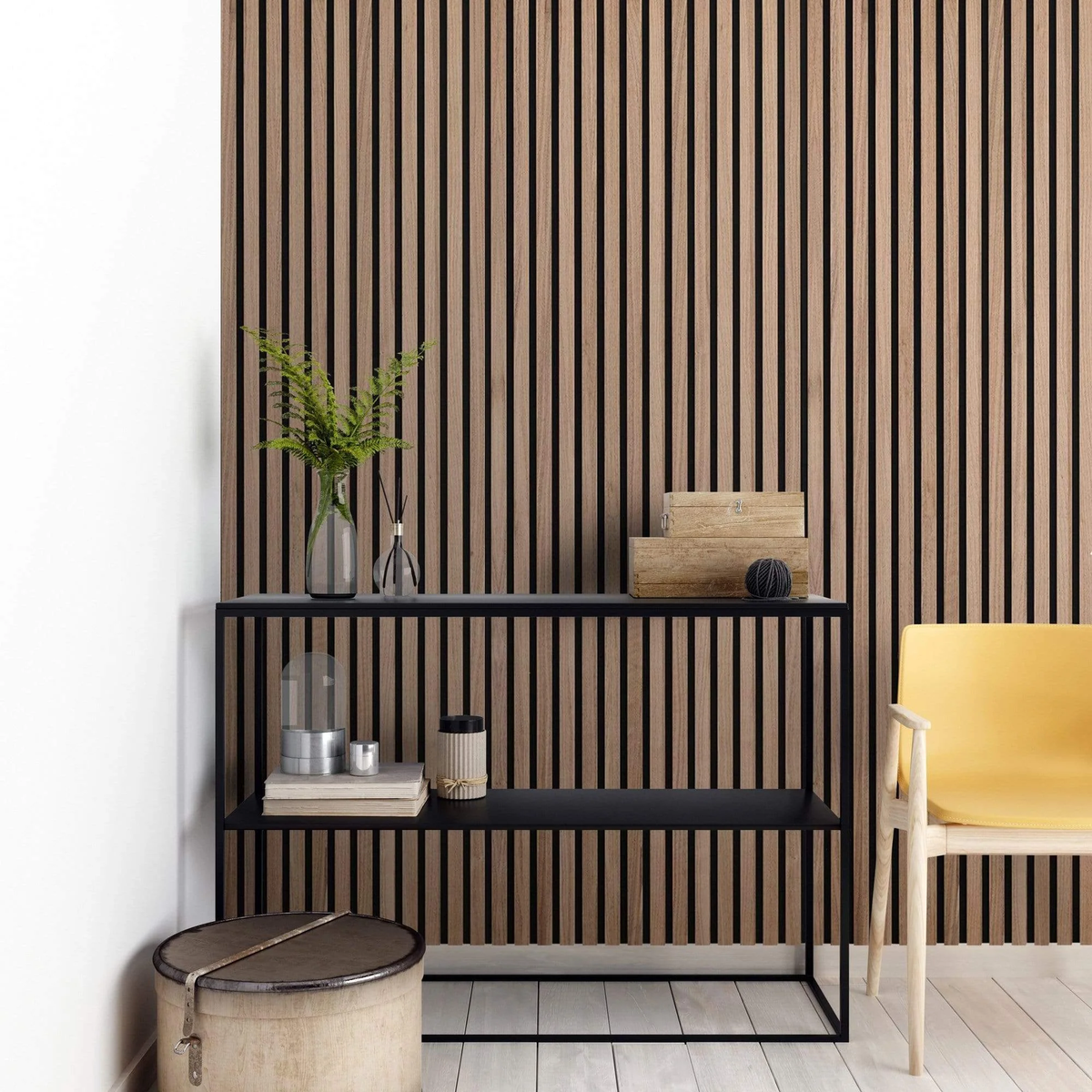 American Luxury Walnut Acoustic Slat Wood Wall Panels – view 2