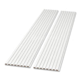 Snow White Color Matte Acoustic Slat Wall Panels