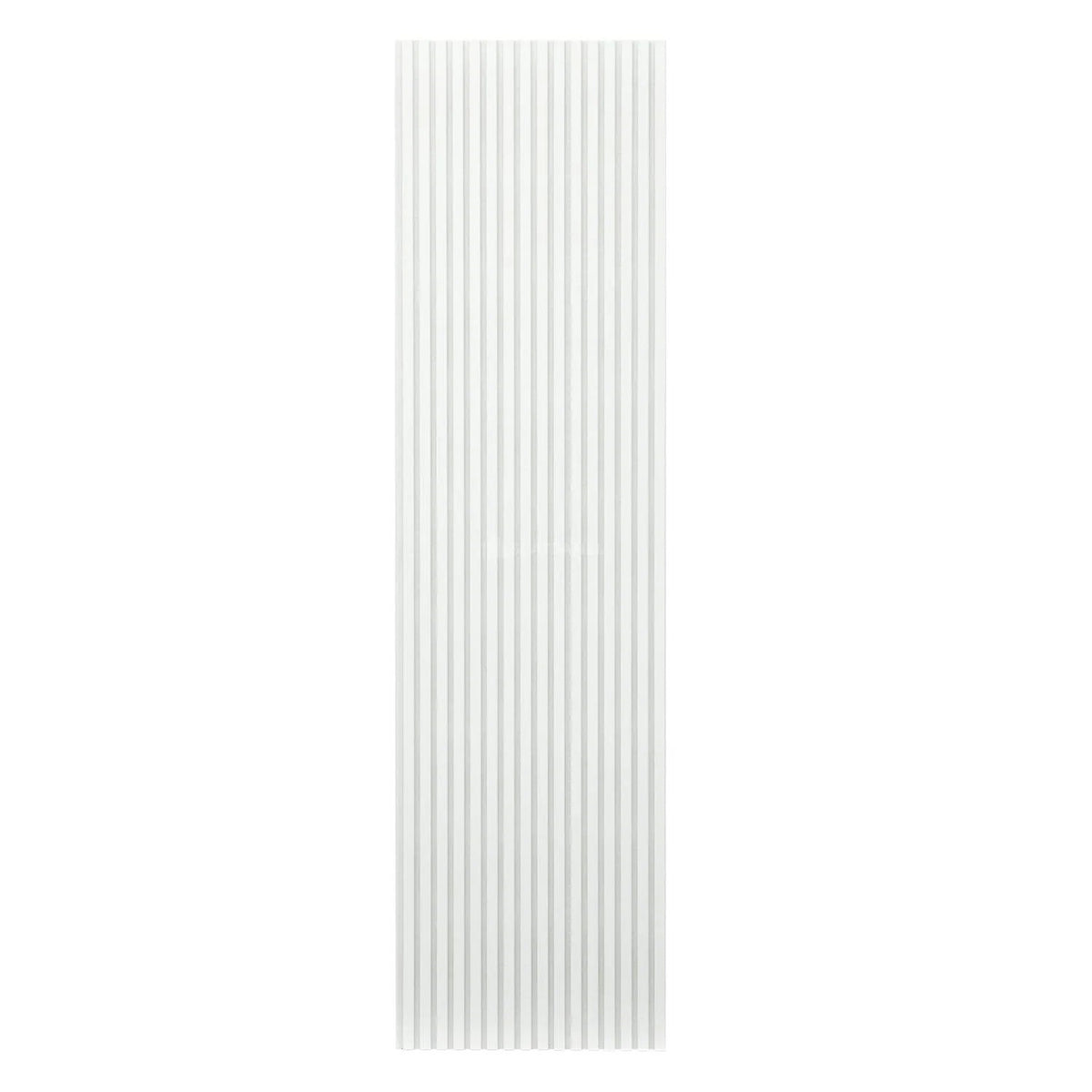 Snow White Color Matte Acoustic Slat Wall Panels – view 3