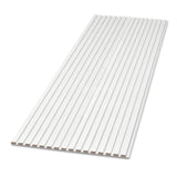 Snow White Color Matte Acoustic Slat Wall Panels