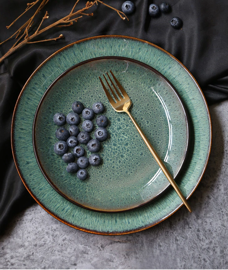 Peacock Green Ceramic Dinnerware