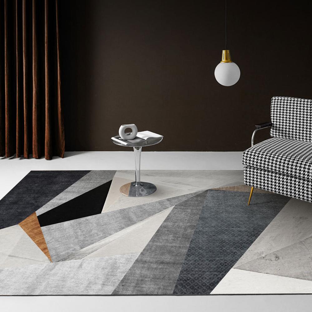 Modern Abstract Short-Plush Area Rug