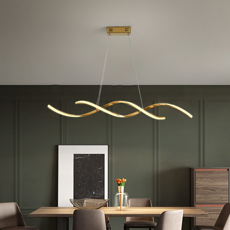 Chrome Gold Plated Hanging NEW Modern Pendant Lights For Dining Room Kitchen Room Home Deco Pendant Lamp Fixture luminaire