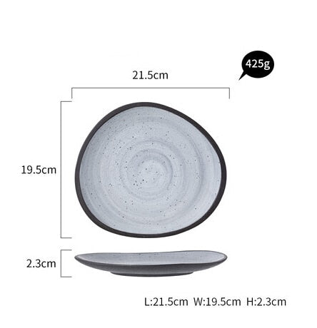 Nordic Retro Ceramic Dining Set – C