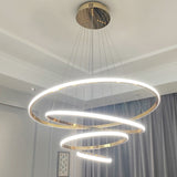 FANPINFANDO Gold/chrome plating modern led chandelier lighting for living room bedroom hanging lighs Kitchen Ring chandeliers