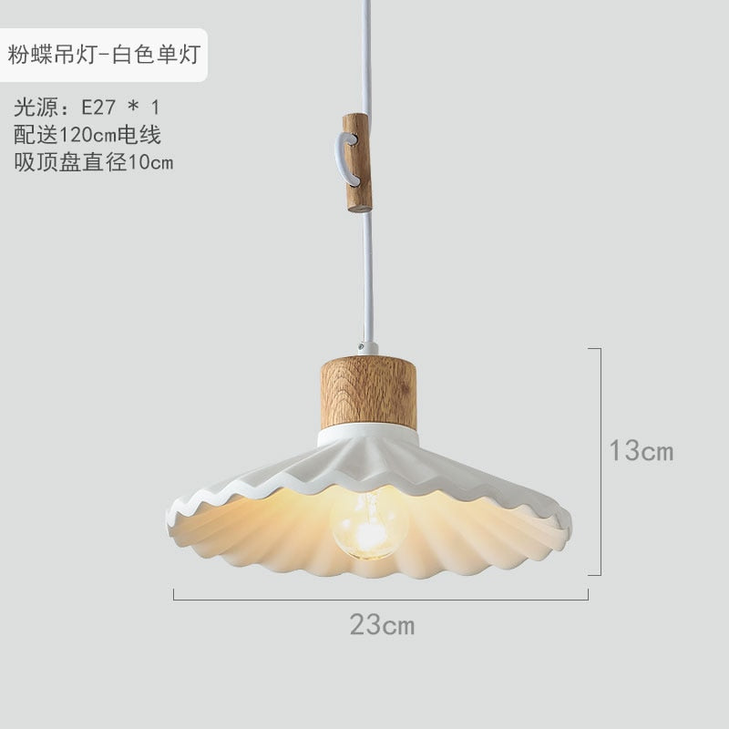 Nordic Minimal Pendant Light, Painted or Cement