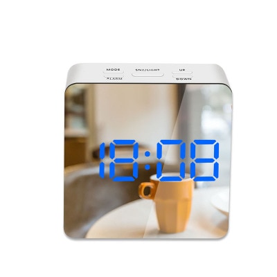 Mirror LED Digital Alarm Clock with Temperature