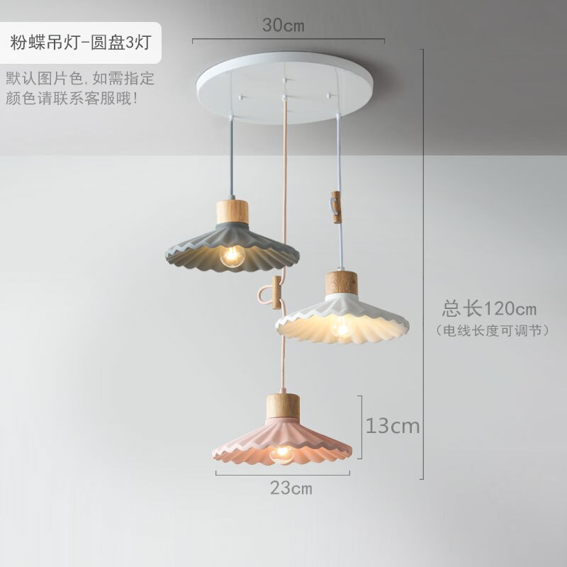 Nordic Minimal Pendant Light, Painted or Cement