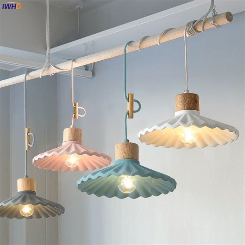 Nordic Minimal Pendant Light, Painted or Cement