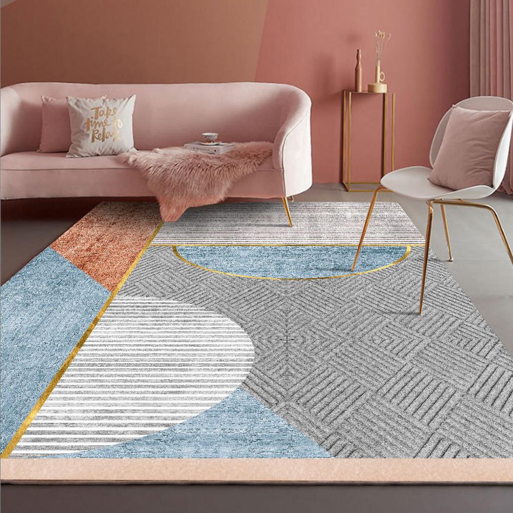 Modern Abstract Short-Plush Area Rug