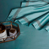 Aquamarine Embroidered Bedding Set