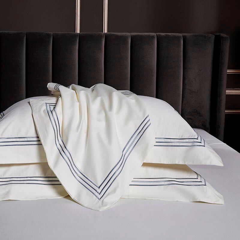 Pearl White Embroidered Bedding Set – view 4